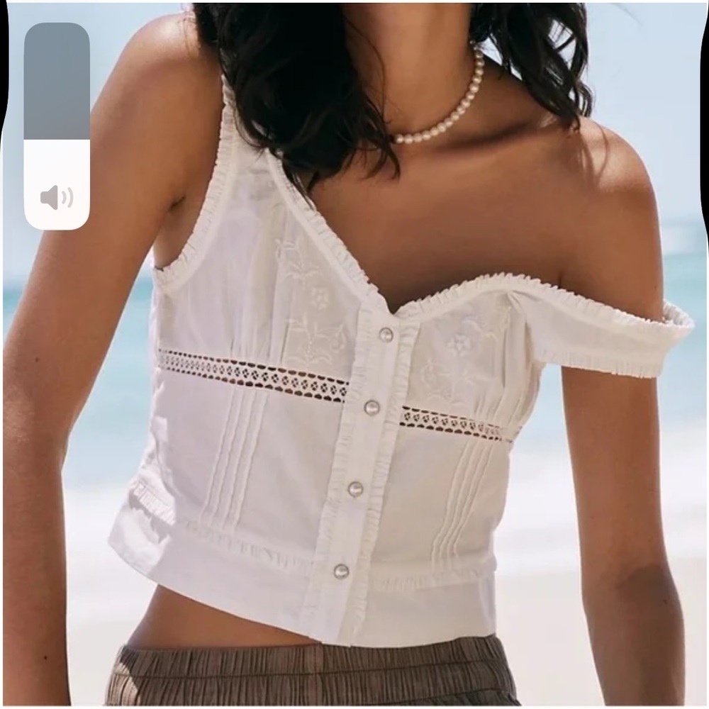 Free people Kerry Broderie button down tank - Picture 3 of 9